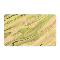 Green Pattern Texture Marble Magnet (rectangular) by Wegoenart