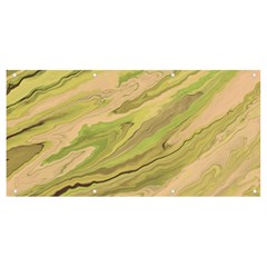 Green Pattern Texture Marble Banner And Sign 8  X 4  by Wegoenart