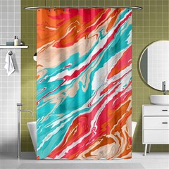 Stone Marble Texturw Pattern Shower Curtain 48  X 72  (small)  by Wegoenart