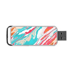 Stone Marble Texturw Pattern Portable Usb Flash (one Side) by Wegoenart