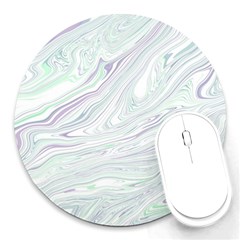 Illustration Marble Texture Marble Painting Round Mousepads by Wegoenart