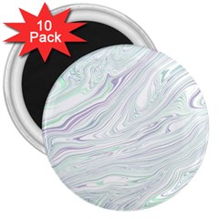 Illustration Marble Texture Marble Painting 3  Magnets (10 Pack)  by Wegoenart