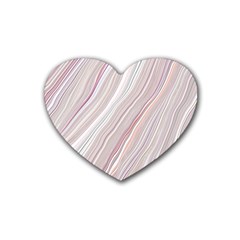 Illustration Marble Texture Marble Painting Stone Rubber Heart Coaster (4 Pack) by Wegoenart