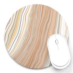 Marble Texture Marble Painting Round Mousepads by Wegoenart