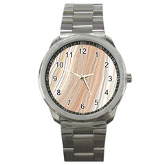 Marble Texture Marble Painting Sport Metal Watch by Wegoenart