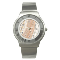 Marble Texture Marble Painting Stainless Steel Watch by Wegoenart