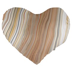 Marble Texture Marble Painting Large 19  Premium Flano Heart Shape Cushions by Wegoenart