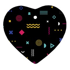 Illustration Geometric Art Colorful Shapes Ornament (heart)