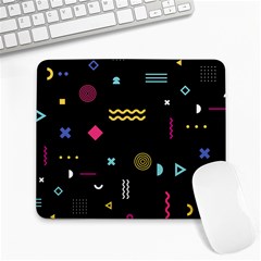 Illustration Geometric Art Colorful Shapes Large Mousepads by Wegoenart