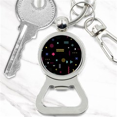 Illustration Geometric Art Colorful Shapes Bottle Opener Key Chain by Wegoenart