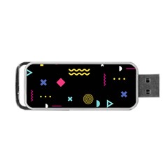 Illustration Geometric Art Colorful Shapes Portable Usb Flash (one Side) by Wegoenart