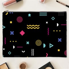 Illustration Geometric Art Colorful Shapes Cosmetic Bag (xxxl) by Wegoenart