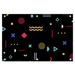 Illustration Geometric Art Colorful Shapes Banner And Sign 6  X 4 