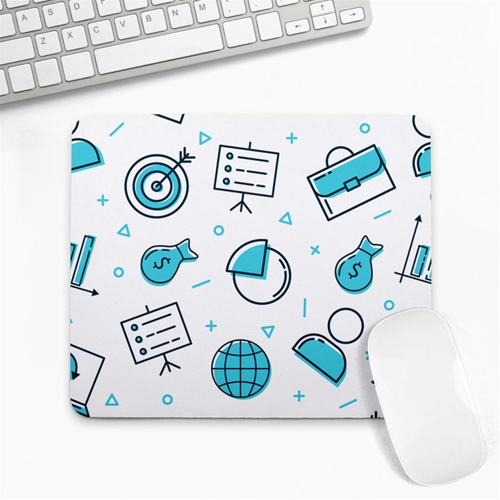 Pattern Business Graphics Seamless Large Mousepads