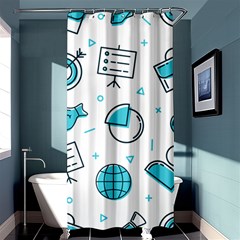 Pattern Business Graphics Seamless Shower Curtain 36  X 72  (stall)  by Wegoenart