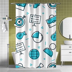 Pattern Business Graphics Seamless Shower Curtain 48  X 72  (small)  by Wegoenart