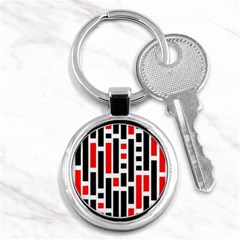 Illustration Background Geometric Pattern Key Chain (round) by Wegoenart