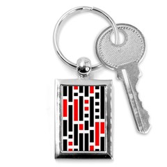 Illustration Background Geometric Pattern Key Chain (rectangle) by Wegoenart