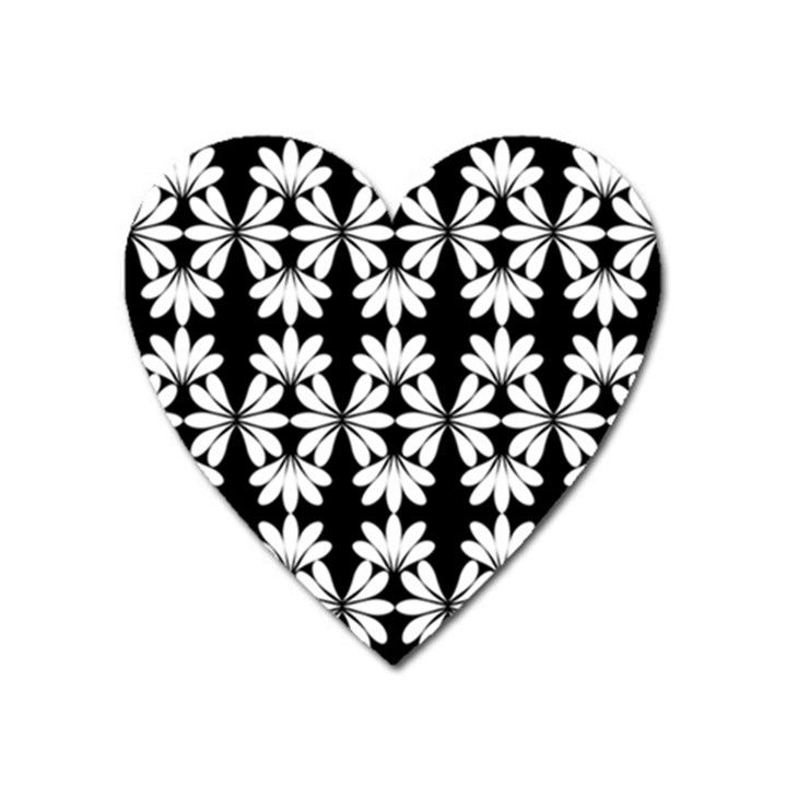 Illustration Floral Pattern Floral Background Heart Magnet