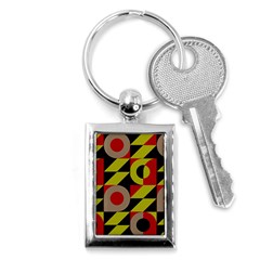 Illustration Background Pattern Texture Design Key Chain (rectangle) by Wegoenart