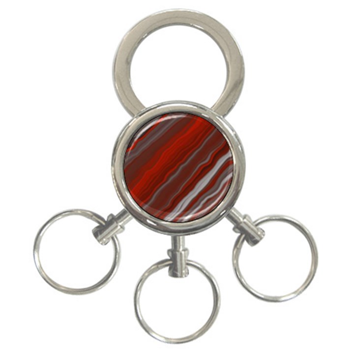 Illustration Colored Pattern Bokeh Blurred Blur 3-Ring Key Chain