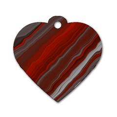 Illustration Colored Pattern Bokeh Blurred Blur Dog Tag Heart (one Side) by Wegoenart