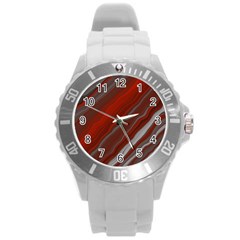 Illustration Colored Pattern Bokeh Blurred Blur Round Plastic Sport Watch (l) by Wegoenart