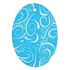 Illustration Scribble Reason Design Pattern Ornament (oval)