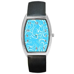 Illustration Scribble Reason Design Pattern Barrel Style Metal Watch by Wegoenart