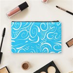 Illustration Scribble Reason Design Pattern Cosmetic Bag (Medium) Back