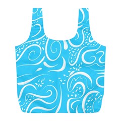 Illustration Scribble Reason Design Pattern Full Print Recycle Bag (l) by Wegoenart