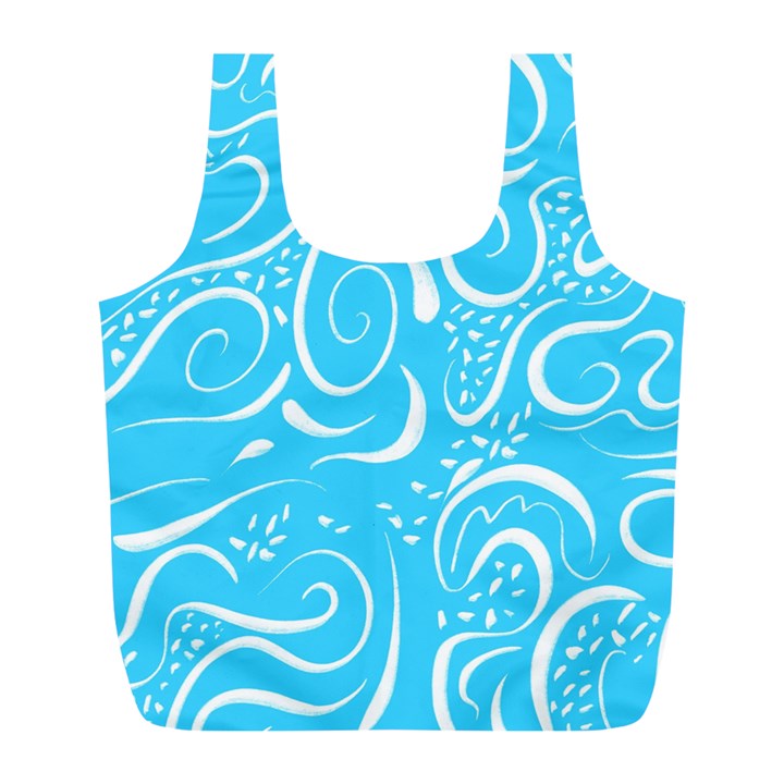 Illustration Scribble Reason Design Pattern Full Print Recycle Bag (L)