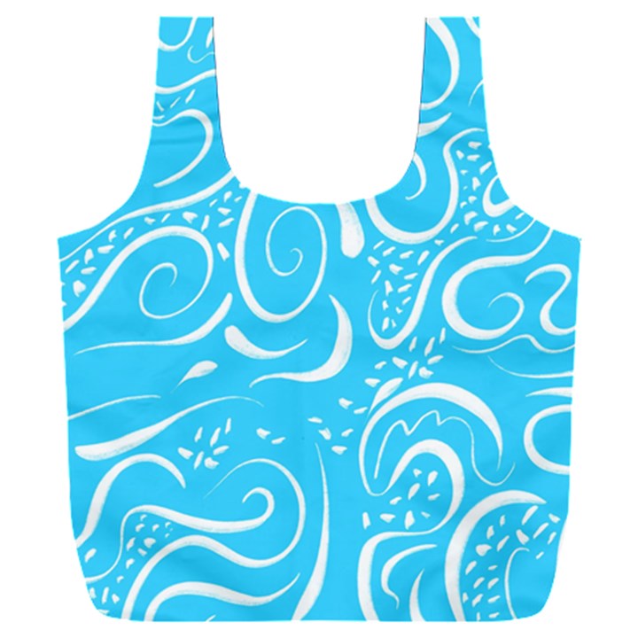 Illustration Scribble Reason Design Pattern Full Print Recycle Bag (XXL)