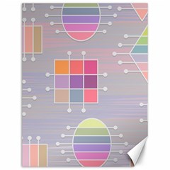 Illustration Pastel Shape Geometric Canvas 12  X 16 