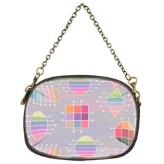 Illustration Pastel Shape Geometric Chain Purse (One Side)