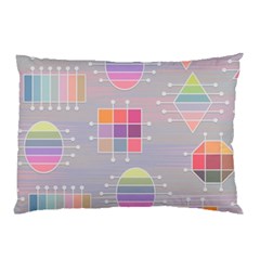 Illustration Pastel Shape Geometric Pillow Case by Wegoenart