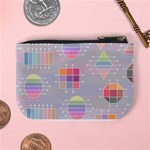 Illustration Pastel Shape Geometric Mini Coin Purse Back