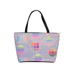 Illustration Pastel Shape Geometric Classic Shoulder Handbag