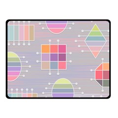 Illustration Pastel Shape Geometric Fleece Blanket (Small)