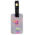 Illustration Pastel Shape Geometric Luggage Tag (one side) Front