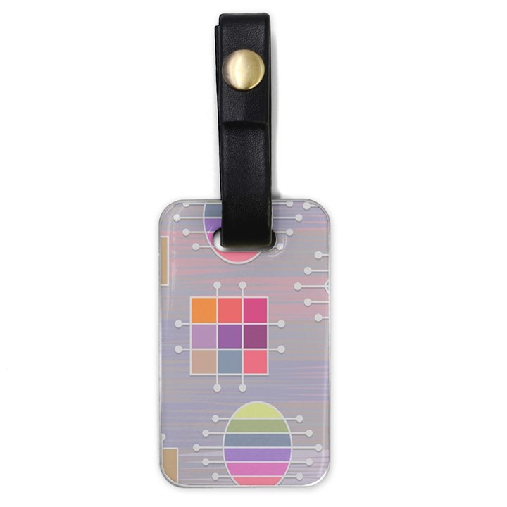 Illustration Pastel Shape Geometric Luggage Tag (one side)