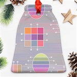 Illustration Pastel Shape Geometric Bell Ornament (Two Sides) Back