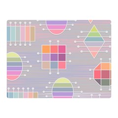 Illustration Pastel Shape Geometric Double Sided Flano Blanket (mini)  by Wegoenart