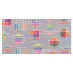 Illustration Pastel Shape Geometric Banner And Sign 4  X 2  by Wegoenart