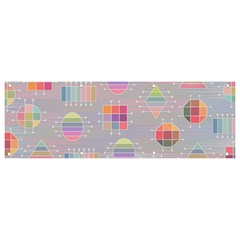 Illustration Pastel Shape Geometric Banner And Sign 9  X 3  by Wegoenart