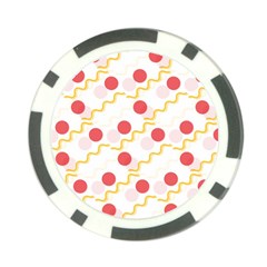 Line Patter Dots Dot Lines Decorative Poker Chip Card Guard by Wegoenart