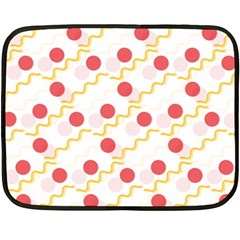 Line Patter Dots Dot Lines Decorative Fleece Blanket (mini) by Wegoenart