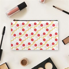 Line Patter Dots Dot Lines Decorative Cosmetic Bag (medium) by Wegoenart