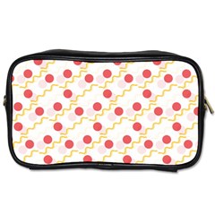 Line Patter Dots Dot Lines Decorative Toiletries Bag (one Side) by Wegoenart