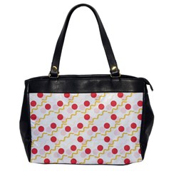 Line Patter Dots Dot Lines Decorative Oversize Office Handbag by Wegoenart